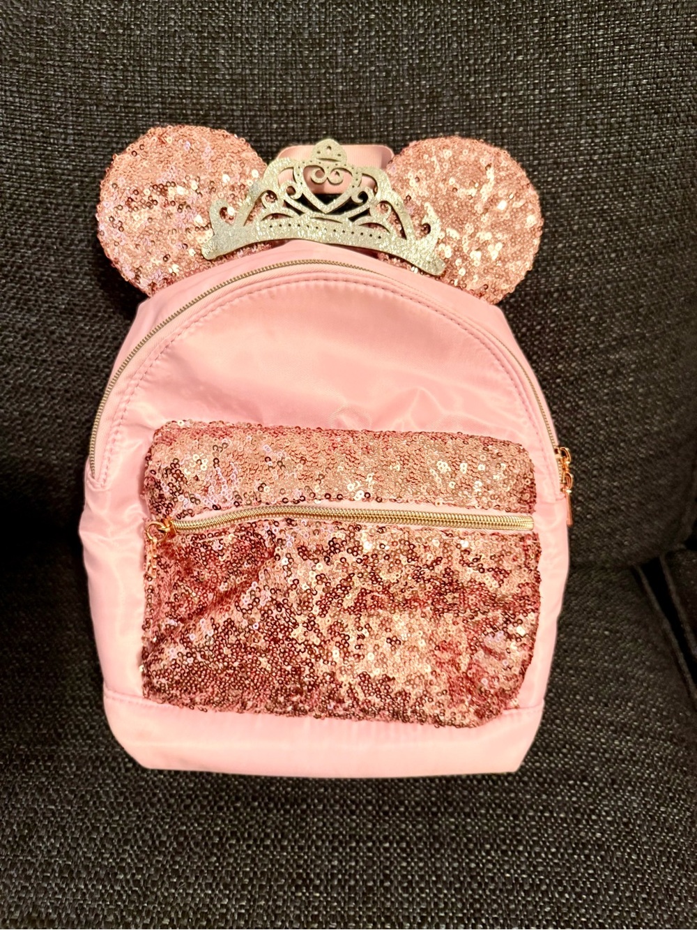 Bippity Boppity Boutique - Pink Sequin Ear Mini Backpack (like new)